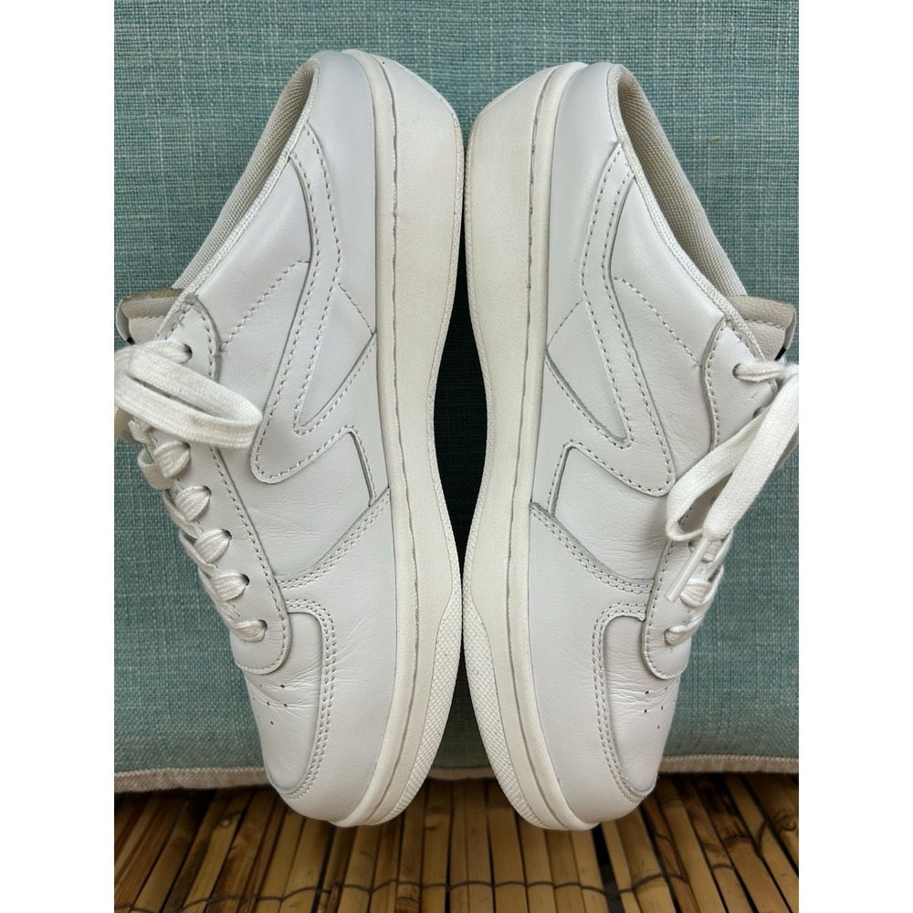 Rag‎ & Bone Retro Court Mules Shoes - White Leather - Size 6.5 - Picture 7 of 11